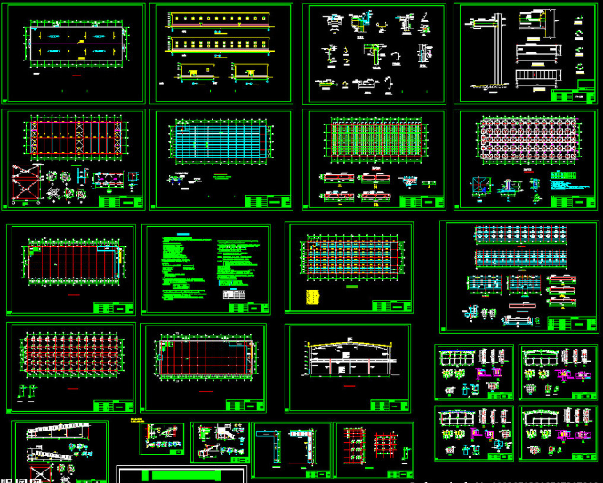 岑溪二层全钢结构超市图纸