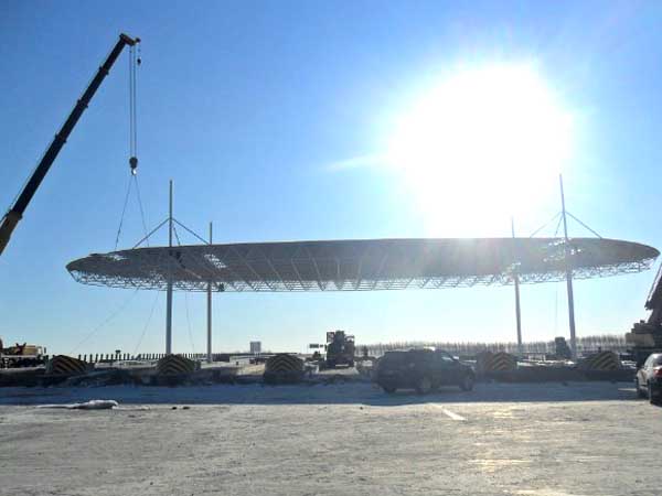 岑溪加油站网架案例